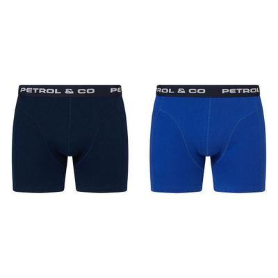 Petrol Onderbroek - Petrol Industries - 2-pack Boxershorts - Blauw