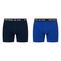 Petrol Onderbroek - Petrol Industries - 2-pack Boxershorts - Blauw