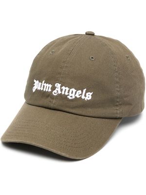 Palm Angels casquette à logo brodé - Vert