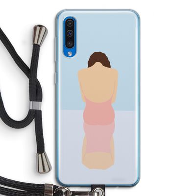 Mirror: Samsung Galaxy A50 Transparant Hoesje met koord
