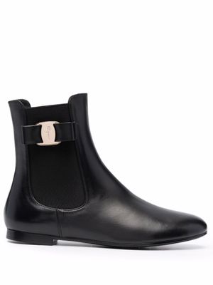 Ferragamo bottines chelsea Vara Bow - Noir