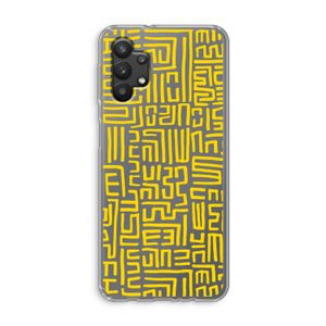 Majorelle Blue Print: Samsung Galaxy A32 5G Transparant Hoesje