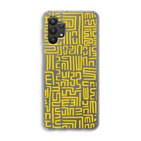 Majorelle Blue Print: Samsung Galaxy A32 5G Transparant Hoesje Majorelle Blue Print: Samsung Galaxy A32 5G Transparant Hoesje