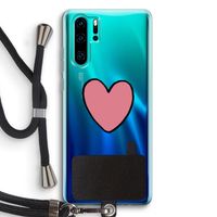 Hartje: Huawei P30 Pro Transparant Hoesje met koord