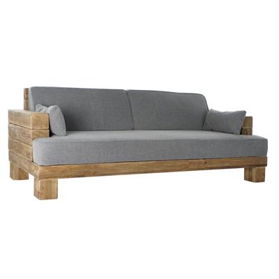 Sofa DKD Home Decor Grijs Natuurlijk Alpino 224 x 95 x 82 cm