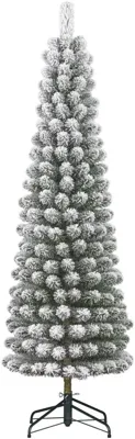 Black Box Trees Charlton Pilar kunstkerstboom besneeuwd groen 230cm