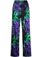 MSGM pantalon droit à imprimé abstrait - Violet