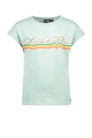 Like Flo Meisjes t-shirt met streep 'Like Flo' - Mint - thumbnail