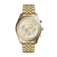 Michael Kors MK8281 Horloge Lexington chrono staal goudkleurig 45 mm - thumbnail