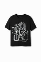 Arty T-shirt illustratie - BLACK - XL