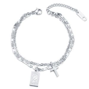 Cilla Jewels Dames Armband Dubbel met Bedels Zilver