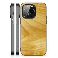 iPhone 14 Pro Houten Print Telefoonhoesje Licht Hout