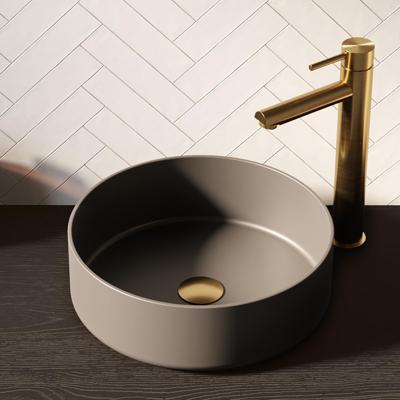 Brauer Circle Waskom - Rond - 36 cm - Keramiek - Mat - Grijs