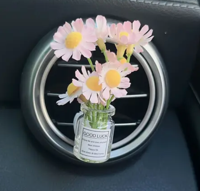 Roze Bloem Luchtverfrisser Auto Clip - Decoratie & Sfeer - Spiritueelboek.nl - thumbnail