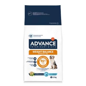 Advance Veterinary Weight Balance Medium-Maxi hondenvoer 2 x 12 kg