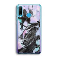 Pastel zwart: Huawei P30 Lite Transparant Hoesje