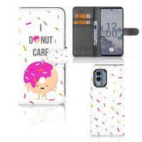 Nokia X30 Book Cover Donut Roze - thumbnail