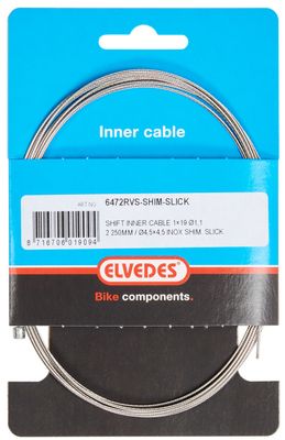 Elvedes Versnellingsbinnenkabel shimano 2.25 m 1,1 mm zilver