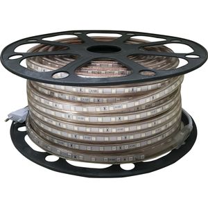 LED Strip - Aigi Strabo - 50 Meter - IP65 Waterdicht - Blauw - 5050 SMD 230V