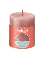 Bolsius Rustiek Stompkaars 80/68 Shimmer Pink - thumbnail