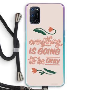 Optimistic flower girl: Oppo A52 Transparant Hoesje met koord