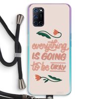 Optimistic flower girl: Oppo A52 Transparant Hoesje met koord