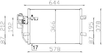 Condensor, airconditioning AC351000S