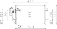 Condensor, airconditioning AC351000S