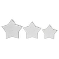Middenstuk DKD Home Decor Wit Hout 57 x 54 x 3 cm (3 Onderdelen)