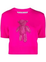 Alexander Wang t-shirt Beiress à ornements en cristal - Rose