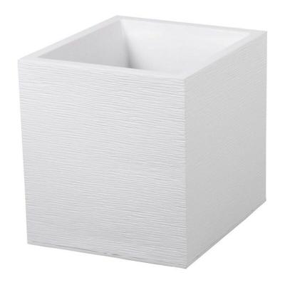 Bloempot EDA Rood Antraciet Donker grijs Plastic Vierkant 5 cm