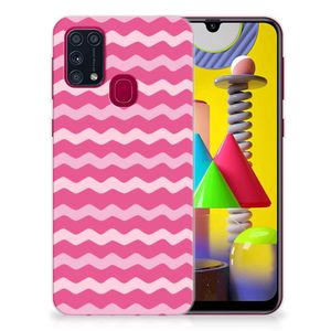 Samsung Galaxy M31 TPU bumper Waves Pink