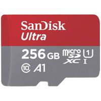 SanDisk microSDXC Ultra 256GB (A1/UHS-I/Cl.10/150MB/s) + Adapter Mobile microSDXC-kaart 256 GB A1 Application Performance Class, UHS-Class 1 - thumbnail