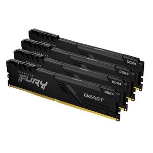 Kingston Technology FURY Beast geheugenmodule 128 GB 4 x 32 GB DDR4 3600 MHz