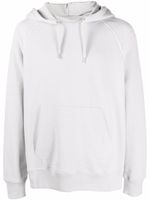 Helmut Lang hoodie à logo imprimé à l'arrière - Gris