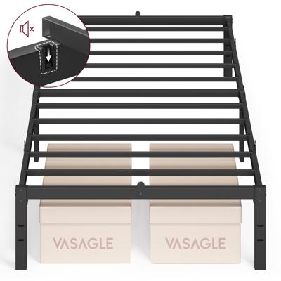 Metalen bedframe met opbergruimte eenvoudig te monteren, 200 x 90 cm