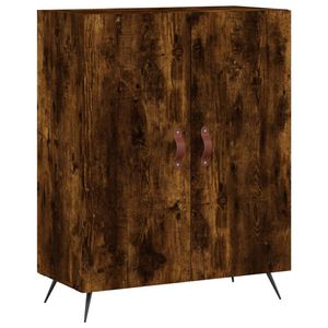 The Living Store Dressoir Klassiek Gerookt Eiken - 69.5 x 34 x 90 cm - Duurzaam bewerkt hout