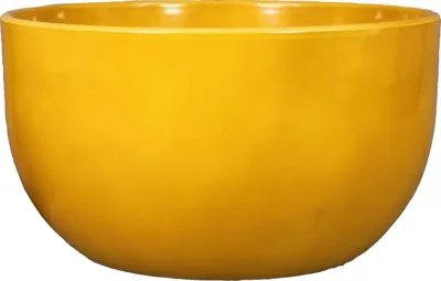 Floran bloempot boule 26x14 cm okergeel