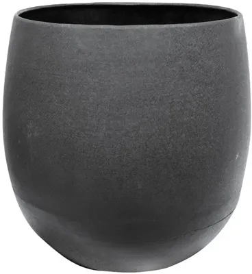 TS Collection Bloempot Stijn 22x21 cm Matzwart