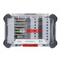Set van tips BOSCH Extra Hard Staal 43 Onderdelen Set van tips BOSCH Extra Hard Staal 43 Onderdelen