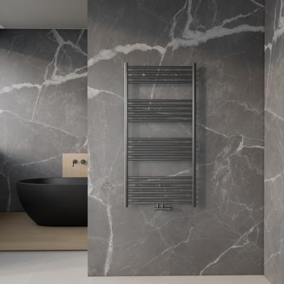 Handdoek Radiator BWS Cory 120x60 cm 414 Watt Midden en Zijaansluiting Gunmetal Boss & Wessing