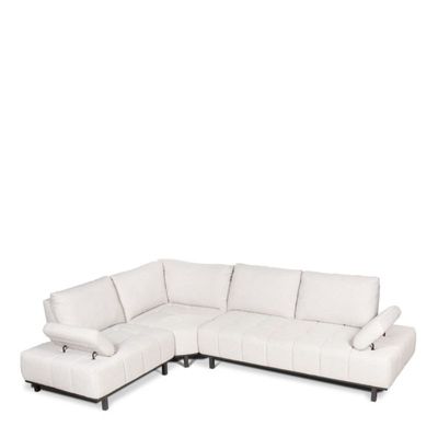 Hoekbank Kalista | Stof | Grijs Crème Zwart Hoekbank Kalista | Stof | Grijs Crème Zwart