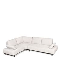 Hoekbank Kalista | Stof  | Grijs Crème Zwart - thumbnail