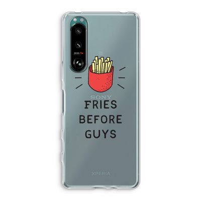 Fries before guys: Sony Xperia 5 III Transparant Hoesje