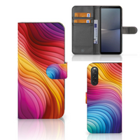 Book Case voor Sony Xperia 10 V Regenboog - thumbnail