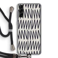 Marrakech Zigzag: Samsung Galaxy S21 Plus Transparant Hoesje met koord