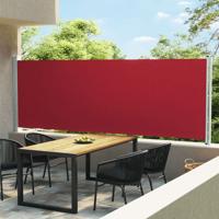 Tuinscherm uittrekbaar 160x600 cm rood - thumbnail