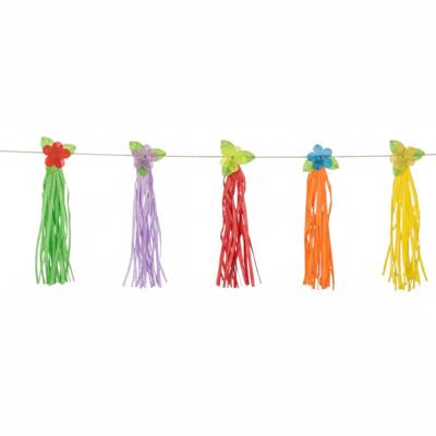Feest slinger / Tasselslinger Hawaii thema- 3m - papier - slingers - themafeest