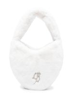 Miss Blumarine sac porté épaule à plaque logo - Blanc