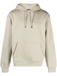 Jacquemus hoodie à logo brodé - Vert